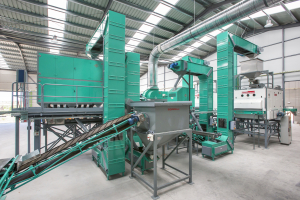 Shelling lines using unique technology